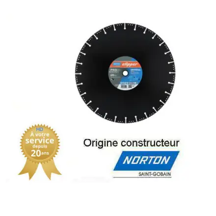 Disques diamant 400x20mm Norton Clipper PRO UNIVERSAL DUCTILE