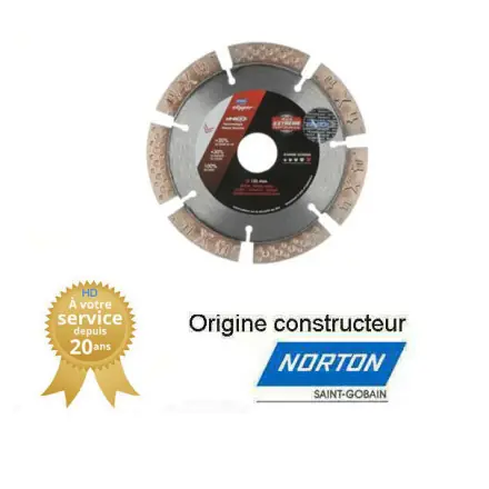 Disques diamant 125x22.23mm Norton Clipper EXTREME 4x4 iHD