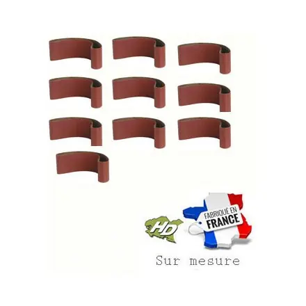 10 bandes abrasives corindon 60x1400 mm