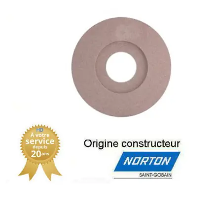 Meule un embrèvement de rectification plane 406x50x127mm Gr46 Norton 32A