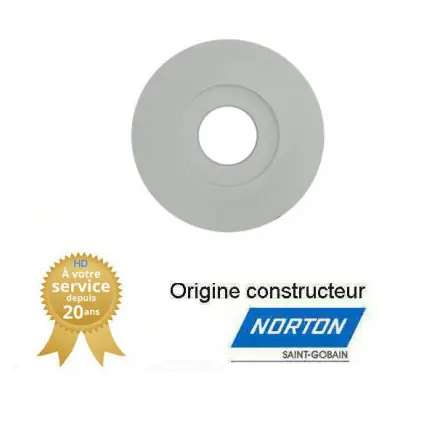 Meule un embrèvement de rectification plane 406x40x127mm Gr60 Norton 38A