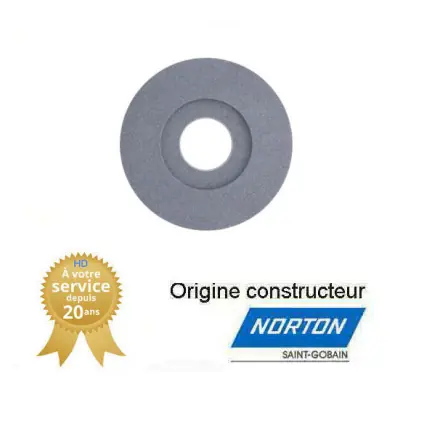 Meule un embrèvement de rectification plane 406x50x127mm Gr46 Norton GF