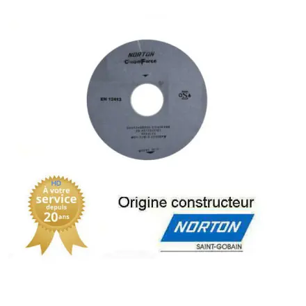 Meule une dépouille de rectification plane 457x50x127mm Gr60 Norton GF