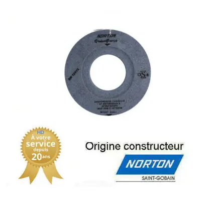 Meule deux embrèvements de rectification plane 457x80x203.2mm Gr46 Norton GF