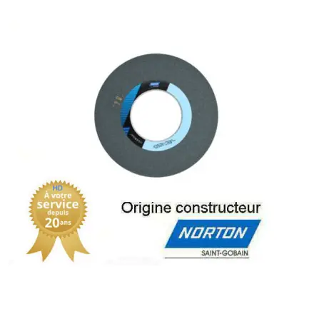 Meule plate de rectification plane 300x40x127mm Gr60 Norton 39C