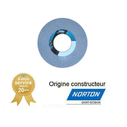 Meule plate de rectification plane 300x25x127mm Gr60 Norton 3SG
