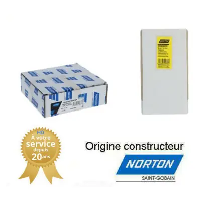 Segment de rectification plane 180x103x38mm Gr36 Norton 38A