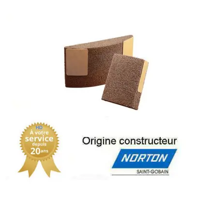 Segment de rectification plane 110x50x25mm Gr54 Norton 19A