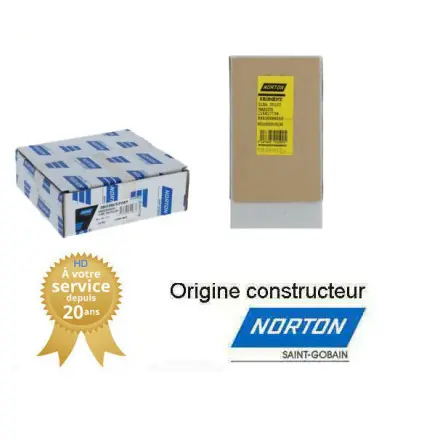 Segment de rectification plane 150x80x25mm Gr30 Norton 38A