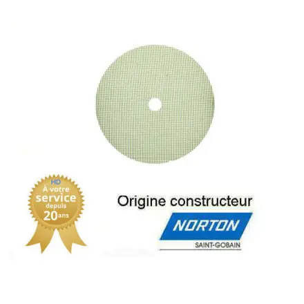 Meule deux embrèvements de rectification plane 406x76x127mm Gr54 Norton 3SG