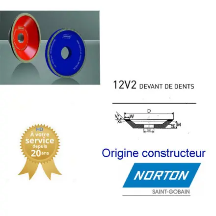 MEULE DIAMANT NOR 12V2-125-4-2 32*ASD46 R125 B99