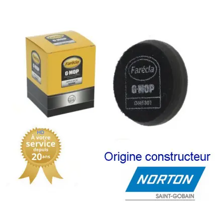 5 mousses de polissage noire de finition 75 mm NORTON