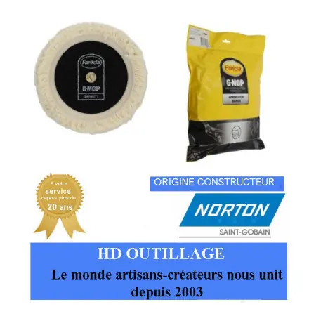G MOP peau de mouton simple face 200 mm NORTON
