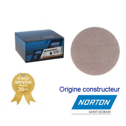 50 disques maille Auto-agrippant 150 mm Norton MESHPOWER