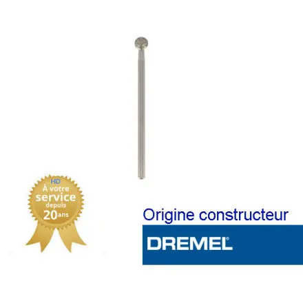 fraise diamant sphérique 4,4 mm dremel 7105