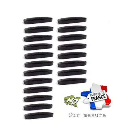 20 bandes abrasives carbure de silicium 15x1750 mm