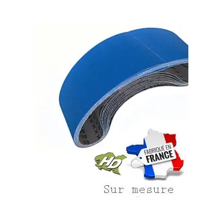 12 bandes abrasives zirconium 75x920 mm gr 24 à 120 CE
