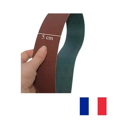 12 bandes abrasives ponceuse 50x1250 mm grain 24 à 180 CE