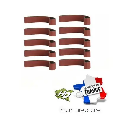 10 bandes abrasives corindons supérieusr 30x600 mm gr 24 à 600