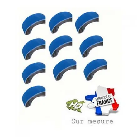 10 bandes abrasives joint bord bord zirconium 250x750 mm CE