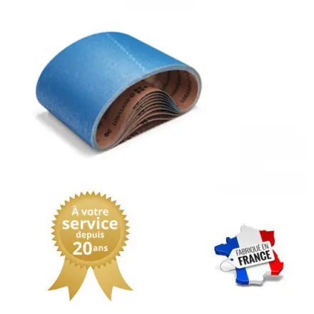 10 bandes abrasives zirconium 200x445 mm grain 24 à 120 CE