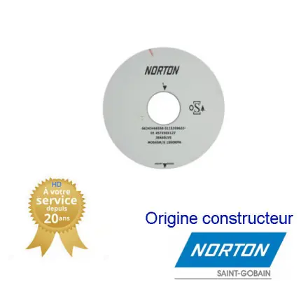 Meule plate de rectification plane 457x50x127mm Gr60 Norton 38A