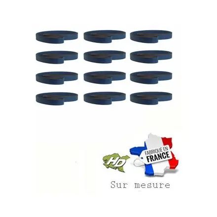 12 bandes abrasives zirconium 25x1720 mm CE