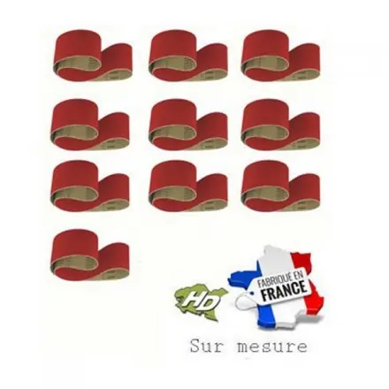 10 bandes abrasives joint bord bord céramique 200x560 mm CE