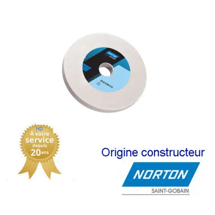 Meule plate Rectification d‘outillage 250x20x32mm Gr60 Norton VITRIUM 3