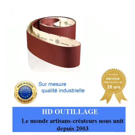 bande papier corindon supérieur 120x8600 mm gr 24 à 600 CE