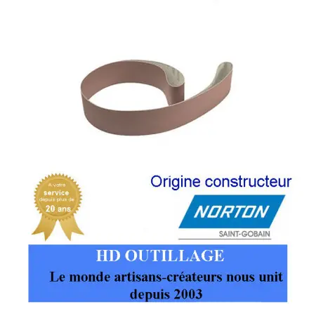 10 bandes NORAX Norton U366 150x2500mm grain X22