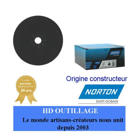100 disques 180x22mm Gr100 Norton H425