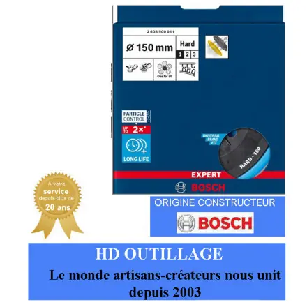 plateau de ponçage multi-trous 150 mm médium Bosch 2608900011