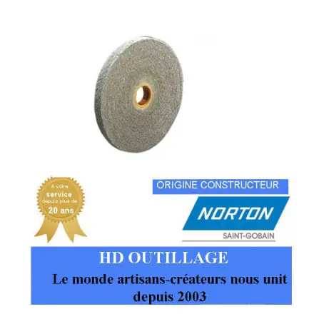 3 roues convolute 152.4x25.4x25.4mm Fin Gris Norton