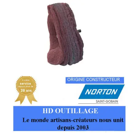 5 disques de préparation de surface Norton High Strength 152x12mm grain très fin Marron