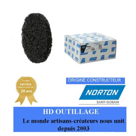 25 roues Rapid Strip 101.6x12.7mm Très gros Noir Norton RAPID STRIP