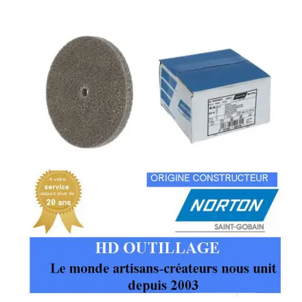 5 roues d‘ébavurage unitized 152.4x12.7x12.7mm Fin Brun Norton Nex