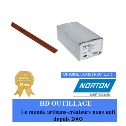 5 pierres d‘affûtage 203.2 Gr320 Norton TRIANGULAR FILE