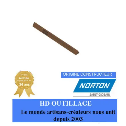 5 pierres d‘affûtage 101.6 Gr240 Norton TRIANGULAR FILE