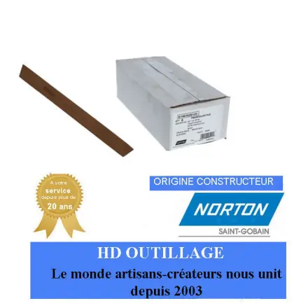 5 pierres d‘affûtage 203.2 Gr240 Norton TRIANGULAR FILE