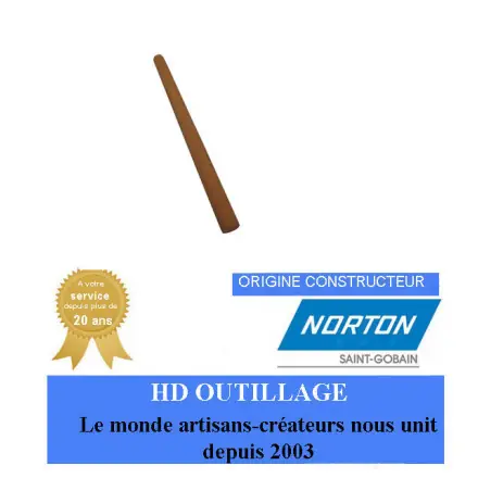5 pierres d‘affûtage 101.6x7.9375mm Gr240 Norton ROUND FILE