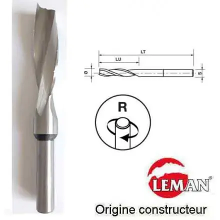 mèche à mortaiser hélicoïdale WS rot. droite D.8 mm