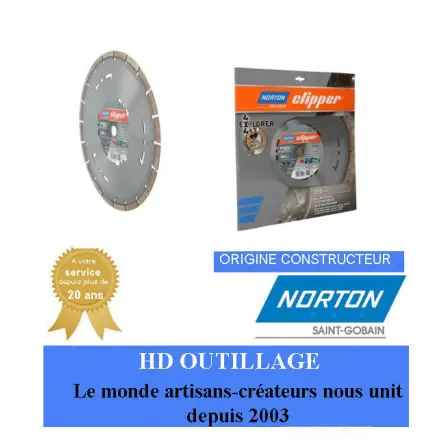 Disque diamant 350x25.4mm Norton Clipper PRO 4X4 EXPLORER