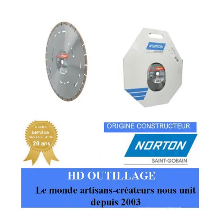 Disque diamant 450x25.4mm Norton Clipper PRO 4X4 EXPLORER