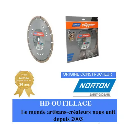Disque diamant 300x20mm Norton Clipper PRO 4X4 EXPLORER