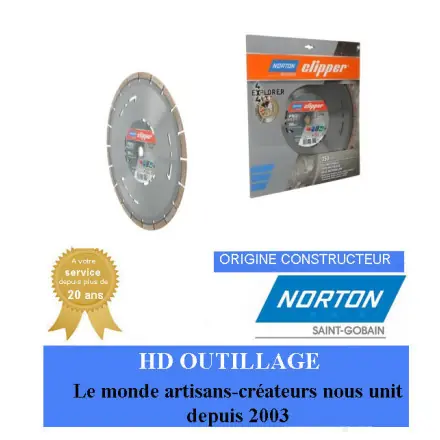 Disque diamant 350x20mm Norton Clipper PRO 4X4 EXPLORER