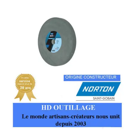 Meule plate Rectification d‘outillage 300x32x32mm Gr60 Norton BDX