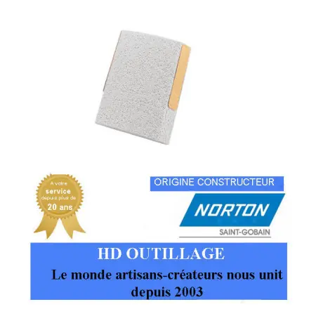 Lot de 4 segments 31 de rectification plane 121x59.5x21mm Gr30 Norton 38A