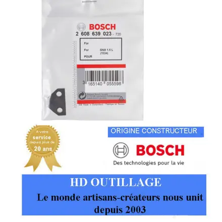 Matrice pour tôle ondulées et trapézoïdales Bosch 2608639023