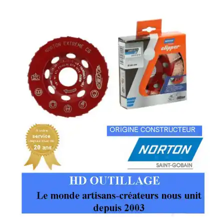 Plateaux de surfaçage 100x22.23mm Norton Clipper EXTREME CG